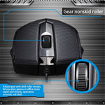 Chasing Leopard 129 Mouse da gioco ottico cablato universale USB con contrappeso, lunghezza: 1,3 m, 129