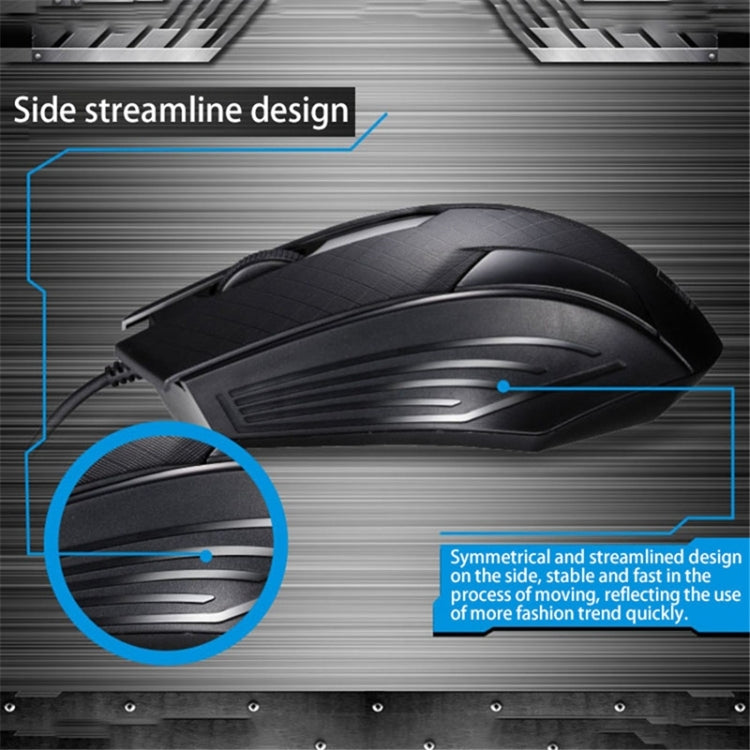 Chasing Leopard 129 Mouse da gioco ottico cablato universale USB con contrappeso, lunghezza: 1,3 m, 129