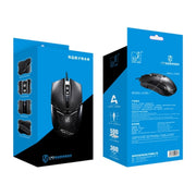 Chasing Leopard 179 Mouse da gioco ottico cablato regolabile USB 1600 DPI a tre velocità, lunghezza: 1,3 m, 179