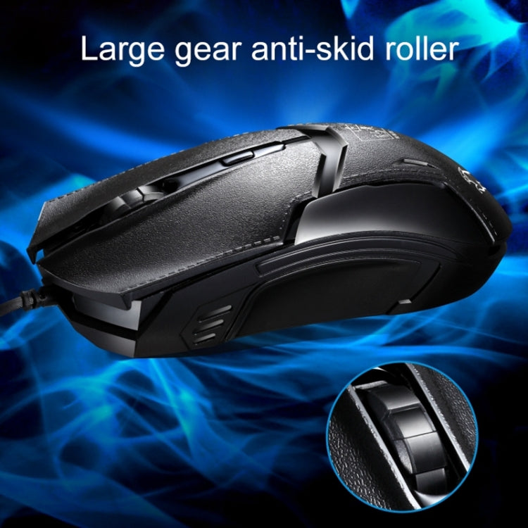Chasing Leopard 179 Mouse da gioco ottico cablato regolabile USB 1600 DPI a tre velocità, lunghezza: 1,3 m, 179