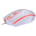 Chasing Leopard 199 Mouse da gioco ottico cablato con retroilluminazione a LED regolabile USB 1600 DPI a tre velocità, lunghezza: 1,3 m, 199 Black, 199