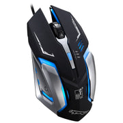 Chasing Leopard K1 USB 1600 DPI Mouse da gioco ottico cablato con retroilluminazione a LED regolabile a tre velocità, lunghezza: 1,3 m