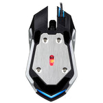 Chasing Leopard K1 USB 1600 DPI Mouse da gioco ottico cablato con retroilluminazione a LED regolabile a tre velocità, lunghezza: 1,3 m