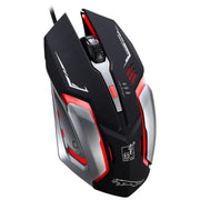 Chasing Leopard K1 USB 1600 DPI Mouse da gioco ottico cablato con retroilluminazione a LED regolabile a tre velocità, lunghezza: 1,3 m