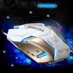 Chasing Leopard K1 USB 1600 DPI Mouse da gioco ottico cablato con retroilluminazione a LED regolabile a tre velocità, lunghezza: 1,3 m