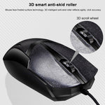 Chasing Leopard Q17 104 tasti Tastiera da ufficio con sospensione cablata USB + set mouse simmetrico cablato, Lunghezza cavo tastiera: 1,4 m, Lunghezza cavo mouse: 1,3 m, Q17 Black, Q17 White