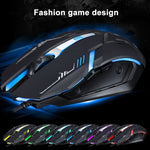 Chasing Leopard V17 USB 2400 DPI Mouse da gioco ottico cablato con motivo di linea regolabile a quattro velocità con luce respiratoria a LED, Lunghezza: 1,45 m, V17, V17 Jet Black