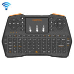 VIBOTON i8 Plus Mini tastiera wireless QWERT da 2,4 GHz aggiornata con touchpad per TV Box, Mi Box, computer, tablet, laptop e proiettore (nero), Wireless Keyboard