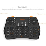 VIBOTON i8 Plus Mini tastiera wireless QWERT da 2,4 GHz aggiornata con touchpad per TV Box, Mi Box, computer, tablet, laptop e proiettore (nero), Wireless Keyboard
