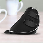 Mouse ergonomico verticale portatile wireless DELUX M618 Plus 2.4G 1600 DPI, 1600DPI Wireless