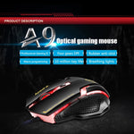 Apedra iMICE A9 Mouse da gioco cablato 3200 DPI