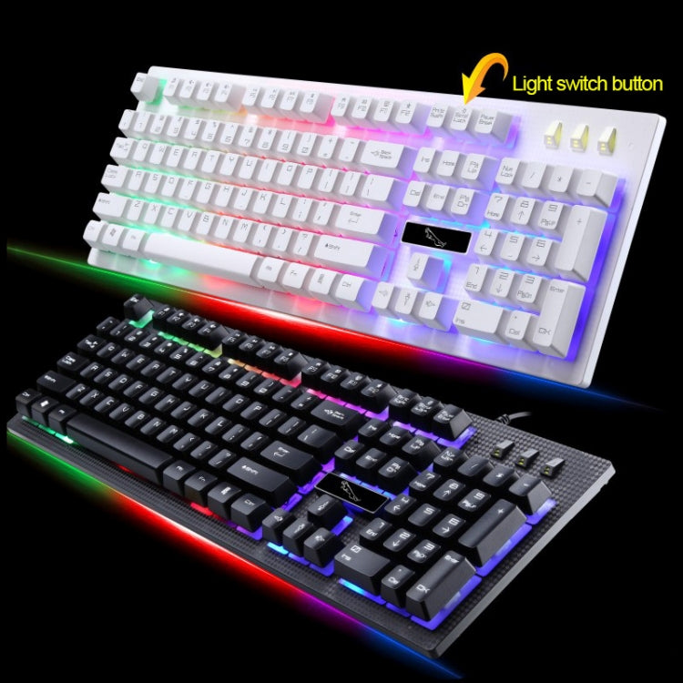 Tastiera da gioco ZGB G20 104 tasti USB cablata meccanica con tastiera per computer luminosa