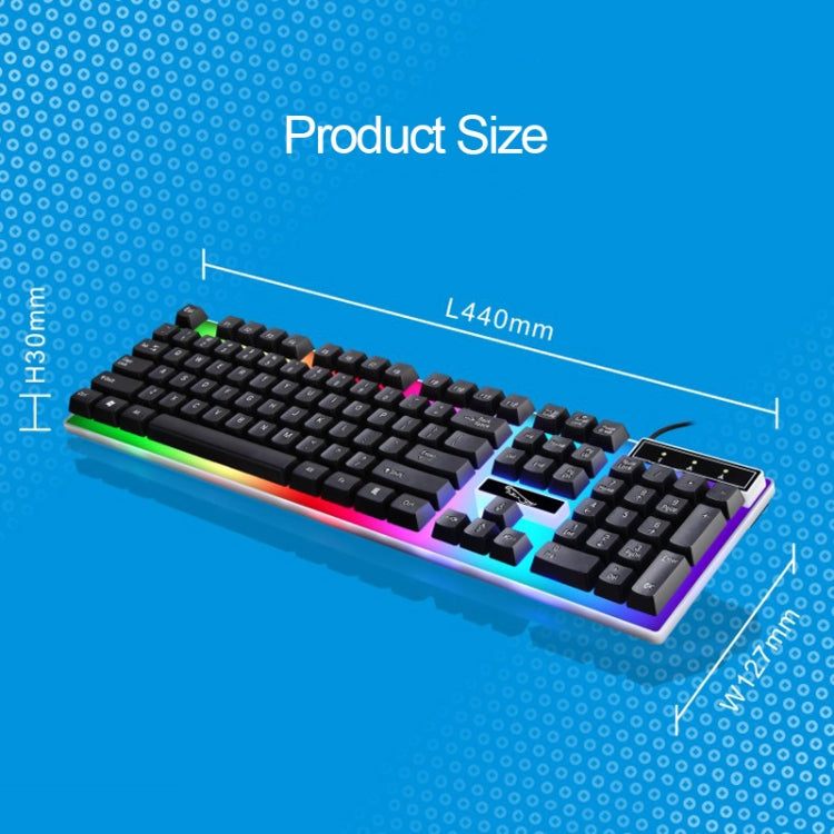 ZGB G21 104 tasti USB cablato meccanica sensazione retroilluminazione colorata tastiera per computer da ufficio tastiera da gioco