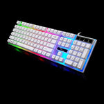 ZGB G21 104 tasti USB cablato meccanica sensazione retroilluminazione colorata tastiera per computer da ufficio tastiera da gioco