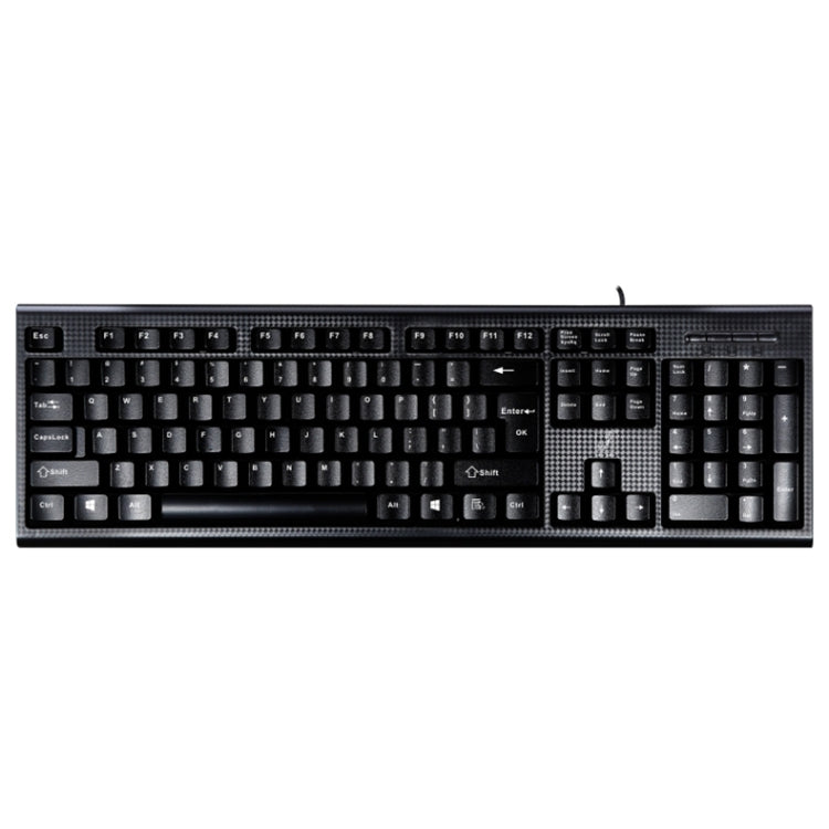 ZGB Q9 104 tasti USB Wired Grid Texture Tastiera da ufficio per giochi generali