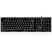 ZGB Q17 104 tasti Tastiera da ufficio da gioco con sospensione cablata USB per laptop, PC