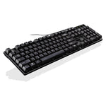 ZGB Q17 104 tasti Tastiera da ufficio da gioco con sospensione cablata USB per laptop, PC