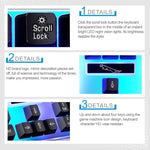 ZGB G21 1600 DPI Professionale Wired Retroilluminazione colorata Tastiera a sospensione meccanica + Kit mouse ottico per laptop, PC