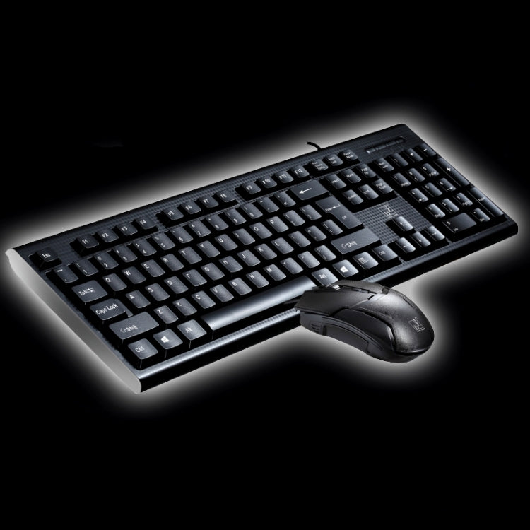 Chasing Leopard Q9 1600 DPI Professionale Wired Grid Texture Gaming Office Tastiera + Kit mouse ottico