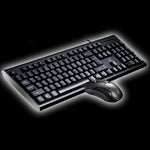 Chasing Leopard Q9 1600 DPI Professionale Wired Grid Texture Gaming Office Tastiera + Kit mouse ottico