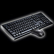 Chasing Leopard Q9 1600 DPI Professionale Wired Grid Texture Gaming Office Tastiera + Kit mouse ottico