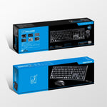 Chasing Leopard Q9 1600 DPI Professionale Wired Grid Texture Gaming Office Tastiera + Kit mouse ottico