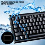 Chasing Leopard Q9 1600 DPI Professionale Wired Grid Texture Gaming Office Tastiera + Kit mouse ottico