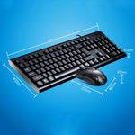 Chasing Leopard Q9 1600 DPI Professionale Wired Grid Texture Gaming Office Tastiera + Kit mouse ottico