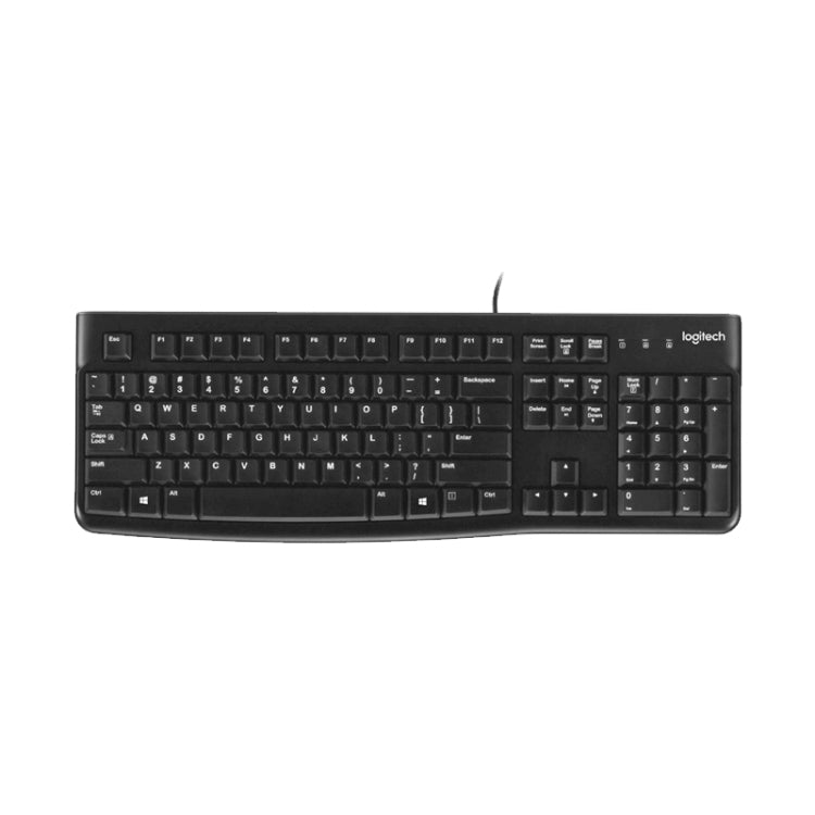 Tastiera cablata Logitech K120 USB impermeabile Splash per computer desktop/laptop, Logitech K120