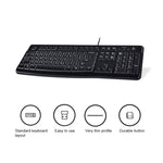 Tastiera cablata Logitech K120 USB impermeabile Splash per computer desktop/laptop, Logitech K120