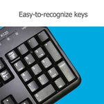 Tastiera cablata Logitech K120 USB impermeabile Splash per computer desktop/laptop, Logitech K120