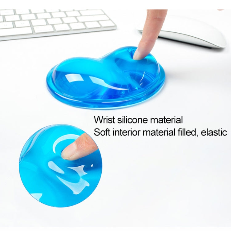 MONTIAN 2 pz. Bracciali in silicone trasparente a forma di cuore per il polso del mouse, consegna casuale di colore, Heart-shaped