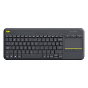 Tastiera touch control wireless Logitech K400 Plus da 2,4 GHz, portata wireless: 10 m, Logitech K400 Plus