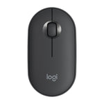 Mouse ottico wireless Bluetooth silenzioso Logitech Pebble Cobblestone a 3 tasti, 1000 DPI, portata wireless: 10 m