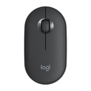 Mouse ottico wireless Bluetooth silenzioso Logitech Pebble Cobblestone a 3 tasti, 1000 DPI, portata wireless: 10 m