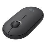 Mouse ottico wireless Bluetooth silenzioso Logitech Pebble Cobblestone a 3 tasti, 1000 DPI, portata wireless: 10 m