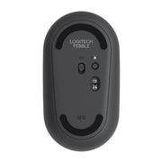 Mouse ottico wireless Bluetooth silenzioso Logitech Pebble Cobblestone a 3 tasti, 1000 DPI, portata wireless: 10 m