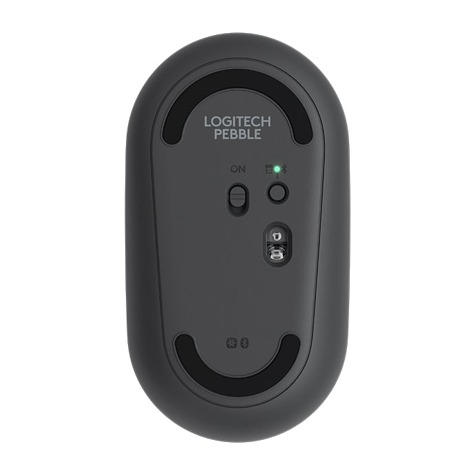 Mouse ottico wireless Bluetooth silenzioso Logitech Pebble Cobblestone a 3 tasti, 1000 DPI, portata wireless: 10 m