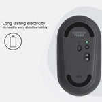 Mouse ottico wireless Bluetooth silenzioso Logitech Pebble Cobblestone a 3 tasti, 1000 DPI, portata wireless: 10 m
