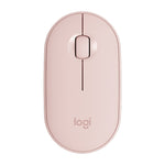 Mouse ottico wireless Bluetooth silenzioso Logitech Pebble Cobblestone a 3 tasti, 1000 DPI, portata wireless: 10 m