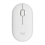 Mouse ottico wireless Bluetooth silenzioso Logitech Pebble Cobblestone a 3 tasti, 1000 DPI, portata wireless: 10 m