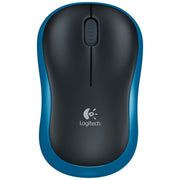 Mouse ottico wireless Logitech M185 da 2,4 GHz, 3 tasti, 1000 DPI, portata wireless: 10 m