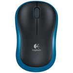 Mouse ottico wireless Logitech M185 da 2,4 GHz, 3 tasti, 1000 DPI, portata wireless: 10 m