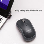 Logitech M186 Mouse wireless per ufficio Computer desktop portatile USB a risparmio energetico universale