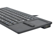 MC-818 Tastiera per computer cablata ultrasottile con touchpad a 82 tasti