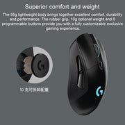 Logitech G703 LIGHTSPEED 16000 DPI 6 pulsanti programmabili Sensore HERO 16K Mouse da gioco ottico wireless con retroilluminazione RGB