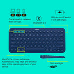 Tastiera Bluetooth wireless portatile multidispositivo Logitech K380, K380