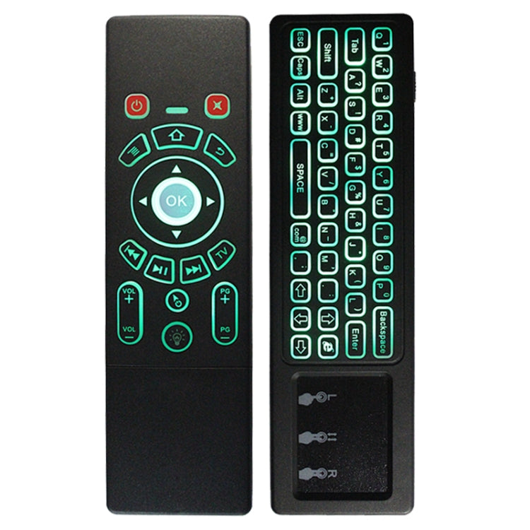 T6 Versione colorata leggera Air Mouse Tastiera wireless da 2,4 GHz Telecomando con touchpad e apprendimento IR per PC, TV Box Android / Smart TV, dispositivi multimediali, T6