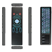 T6 Versione colorata leggera Air Mouse Tastiera wireless da 2,4 GHz Telecomando con touchpad e apprendimento IR per PC, TV Box Android / Smart TV, dispositivi multimediali, T6