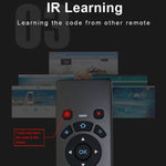 T6 Versione colorata leggera Air Mouse Tastiera wireless da 2,4 GHz Telecomando con touchpad e apprendimento IR per PC, TV Box Android / Smart TV, dispositivi multimediali, T6